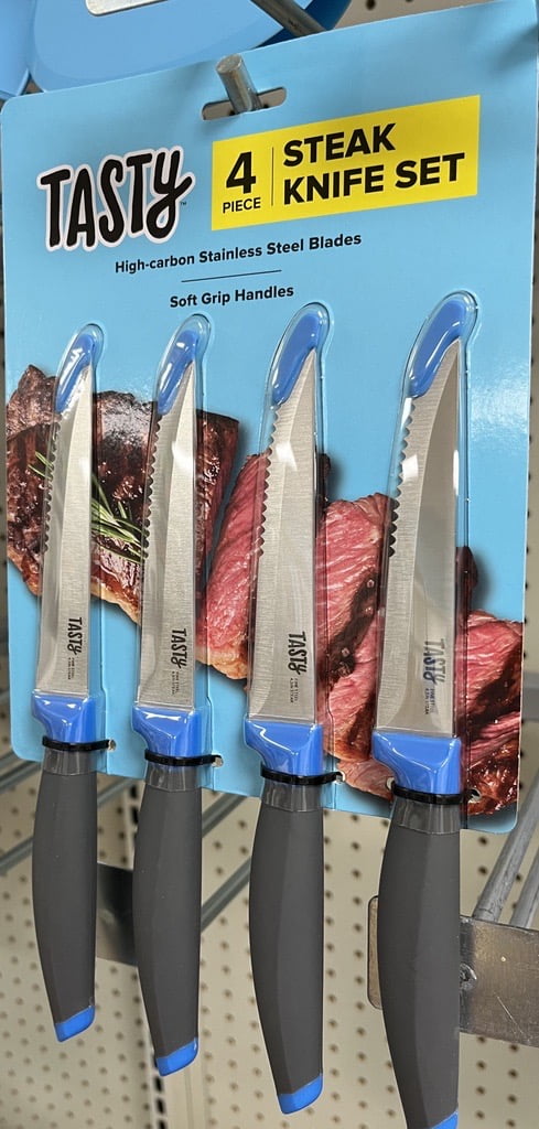 Uniturcky Stainless Steel Steak Knife Set, 4 Pc Gold Steak Knives, Premium  Stainless Steel Knives With Mirror Polished, Sharp Serrated Steak Knives