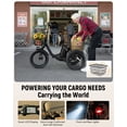 thumbnail image 4 of ActBest Folding 3‑Wheel Electric Tricycle for Adults/Seniors, 18"x3.0" Fat Tire E‑Trike, 750W(Peak1200W),48V 10.4Ah Battery, Ideal for Grocery Shopping, Walking Dogs, Carrying Cargo, Black, 4 of 8