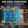 thumbnail image 4 of Coolski Commercial Refrigerator and Freezer Combo Reach-in Freezer 54 Cu.ft, 72" W 3 Door, 4 of 9