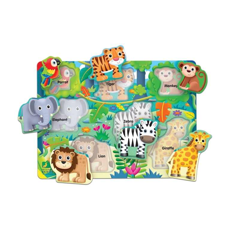 The Learning Journey My First Lift & Learn Jungle Puzzle 7 Pcs