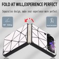 thumbnail image 6 of Allytech for Samsung Galaxy Z Flip 4 5G Cell Phone 6.7" Case 2022, Premium PU Leather and Flexible TPU Bumper Cover Heavy Dduty Military Grade Protection [Wireless Charging] Cover for Z Flip 4, White, 6 of 11