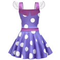 thumbnail image 2 of Disfraz de Cosplay de Inside Out Envy, vestido de princesa + peluca + bolsa para niños, Disfraces de Halloween, Carnaval, cumpleaños, felicidad, 2 of 3