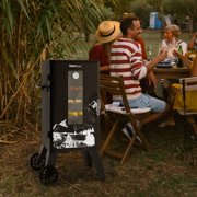 Royal Gourmet SE2806 28-inch Analog Electric Smoker with 3 Chrome-plated Smoking Racks,Adjustable Temperature Control, Black