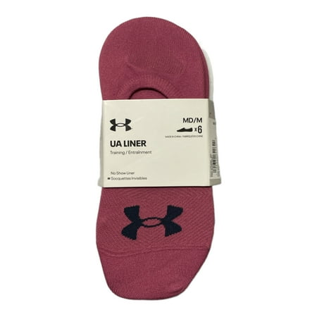 

Under Armour Women s UA Breathable Liner No Show Socks 6 Pairs Medium (Pink Quartz Asst)