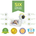 thumbnail image 5 of Bebcare Motion Digital Low EMF Emissions Video Baby Monitor with 4.3" True Color Screen, Non-WiFi, Temperature, Movement Detection, Night Light, Music Lullabies, up to 4 Cams, 5 of 10