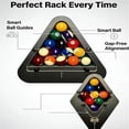 thumbnail image 6 of Precision-Engineered Professional Billiard Rack System That Eliminates Gaps,Heavy Duty Solid Wood Billiard 8-Ball/9-Ball Pro Triangle/Diamond Pool Ball Racks,Adjustable Billiards Accessories, 6 of 7
