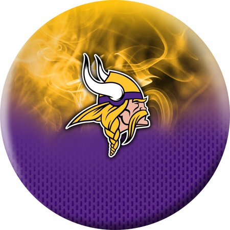 Minnesota Vikings NFL On Fire Undrilled Bowling Ball