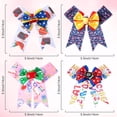 thumbnail image 2 of 4PCS Back to School Hair Bows Alligator Clips for Girls Gift Ribbon Hair Barrettes Accessories Clips for School Kindergarten Large Hair Bow Clip, 2 of 5