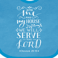 thumbnail image 4 of Inktastic We Will Serve the Lord Bible Verse Boys or Girls Baby Bib, 4 of 4