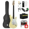 Donner Solid Body 39 Inch Full Size Electric Guitar Kit , Beginner Starter, with Amplifier, Bag, Capo, Strap, String, Tuner, Cable, Picks, DST-100R
