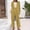 Yellow, variant on Women's Two Piece Sets Pants Suits Dressy Business Casual Outfits Professional Blazer Pantsuits Set Work Office Blue XXXL