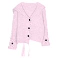thumbnail image 4 of Ediodpoh Handwoven Knitted Cardigan for Women Sweater Open Front Long Sleeve Outwear Coat for Autumn Winter Fashion Pink, 4 of 4