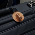 thumbnail image 5 of Horse Portrait Peach Round Luggage ID Tag Card Suitcase Carry-On, 5 of 8