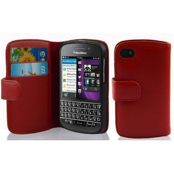 Cadorabo Case for Blackberry Q10 Cover Book Wallet Screen Protection PU Leather Etui