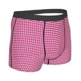 thumbnail image 3 of Fotbe Pink Gingham Men’s Total Support Pouch Boxer Briefs, X-Temp Cooling, Moisture-Wicking Underwear, Regular, Long-leg and Trunk-XX-Large, 3 of 9