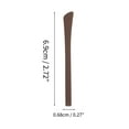 thumbnail image 4 of Unique Bargains 5 Pair Eyeglass Temple Tips Flat Head Square Hole Pattern Anti-slip Ear Hooks 2.72"x0.27" Brown, 4 of 5