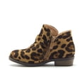 thumbnail image 2 of Jazamé Girls' Ankle High Zipped Suede Round Toe Dress Boots, Leopard, 13, 2 of 6