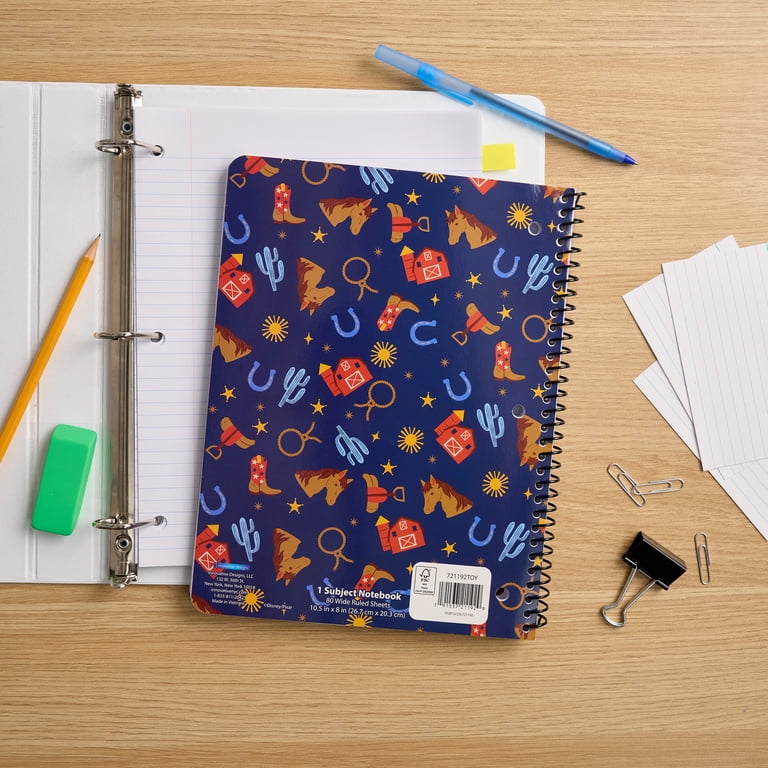 Toy Story 5 1-Subject Spiral Notebook, Wide Ruled, 80 Sheets, for