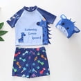 thumbnail image 6 of LRen Boys Swim Suits Size 8-10 3d Funny Print Two Piece Boys Swim Sets Beach Casual Casual Fashion Comfortable Beach Bathing Suit Toddler Swimsuit Swimwear, 6 of 9