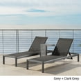 thumbnail image 2 of Christopher Knight Home Cape Coral Outdoor Aluminum 3-piece Chaise Lounge Set by, 2 of 5