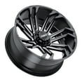 thumbnail image 2 of 20x10 Tuff T21 GLOSS BLACK W/ MILLED SPOKES Wheel 5x5/5x5.5 (-19mm), 2 of 3