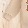 thumbnail image 5 of NOLDARES Toddler Kids Girl Cute Fall Winter Clothes 2 Piece Long Sleeve Graphic Tee and Elastic Waist Joggers Outfits Clothing(Beige,2-3 Y), 5 of 8