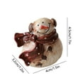 thumbnail image 6 of PRETXORVE Christmas Decor, Christmas Tree Decorations, Scented Wood Christmas Decoration Resin Snowman Desktop ornament Elegant Decoration Christmas Scene Layout Prop, 6 of 6