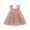Pink, variant on WOYY Girl Cherry Print Flutter Strap Dress Summer Dance Party Princess Dress , Sizes 1-6
