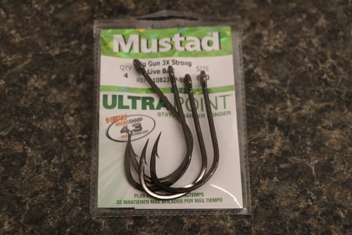 Mustad 10823NP-BN Ultra Point Big Gun 3X Hooks - Size 6/0 - Walmart.com