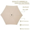 thumbnail image 4 of Autlaycil 9ft Outdoor Patio Umbrella with Base, 48lbs Water or 73lbs Sand Filled, Durable Ribs with Tilt and Crank - Beige, 4 of 7