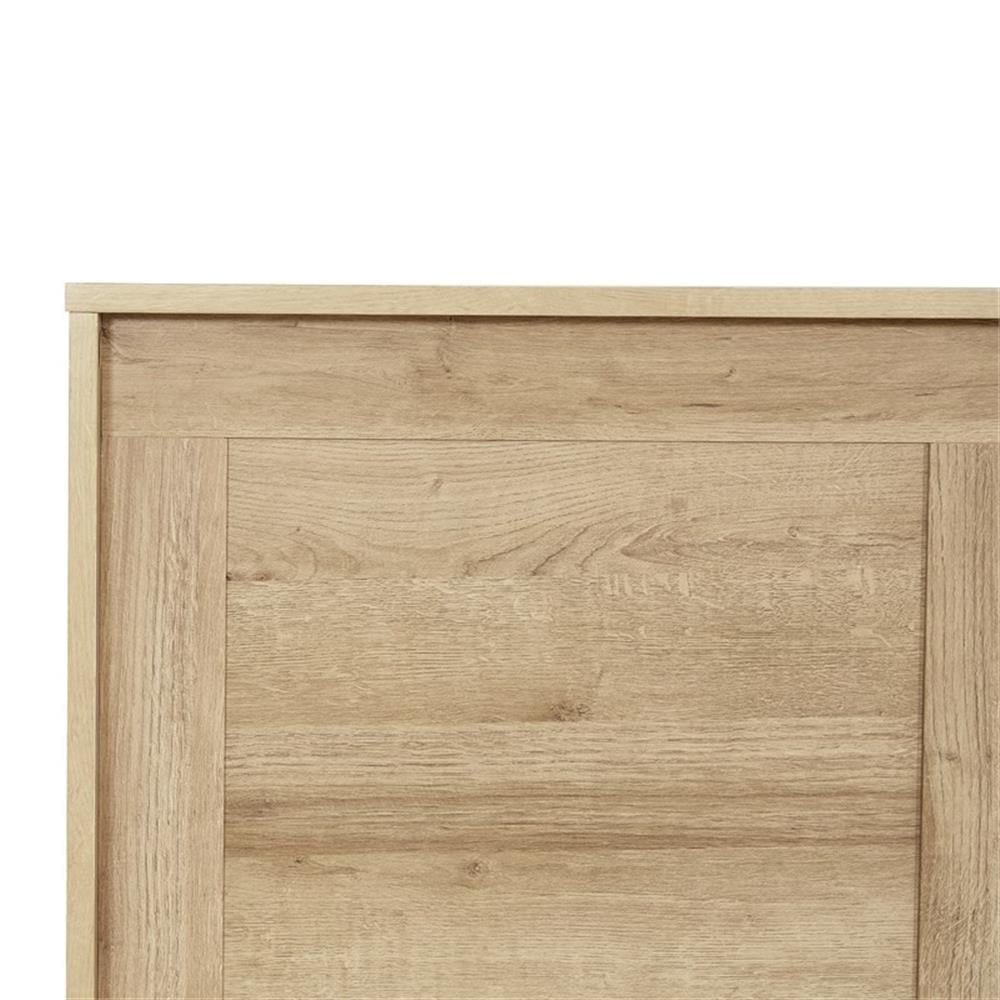 Maklaine Contemporary Queen/Full Headboard in Wood Canyon Oak Finish