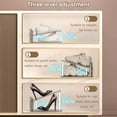 thumbnail image 5 of Adjustable Height Shoe Slots Organizer Double Layer Shoe Stacker Holder Shoe Storage Rack, 5 of 5