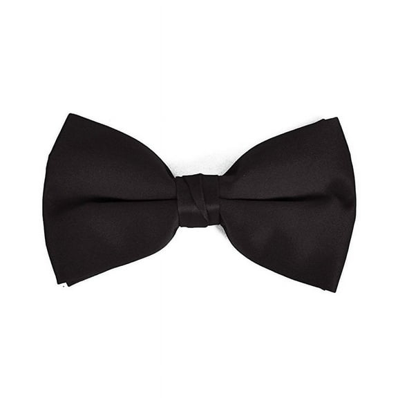 Men's Solid Color Clip On Bow Tie
