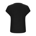 thumbnail image 4 of Camisas de Manga Corta para las Mujeres Casual, Moda Cuello Redondo Color Sólido, Blusas de Verano para las Mujeres, 4 of 6