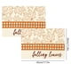 thumbnail image 3 of Seyotauo Thanksgiving Placemats,12x18 Inch Fall Table Place Mats,Autumn Orange Placemats for Kitchen Dining,Thanksgiving Pumpkin Harvest Placemats,Falls Table Mats Decorations for Home/Party, 3 of 6