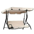 thumbnail image 1 of New 210d Replacement Canopy For Garden Swing Seat Waterproof Swing Canopy For Swing Seat Replacement Sunshade Rocking Garden Anti-uv, 1 of 5
