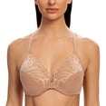 thumbnail image 2 of MELENECA Female Racerback Front Closure Unlined Underwire Bra for Women Cappuccino 44G, 2 of 4