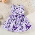 thumbnail image 2 of Utlike Girls Summer Dress Sleeveless Holiday Dress Dance Princess Dresses Toddler New Trendy Sundress Size 6 Months-9 Months, 2 of 6
