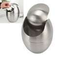 thumbnail image 4 of Desktop Trash Can, Egg Shape Stainless Steel Waterproof Countertop Garbage Can Rust Proof  For Kitchen For Bedroom, 4 of 8