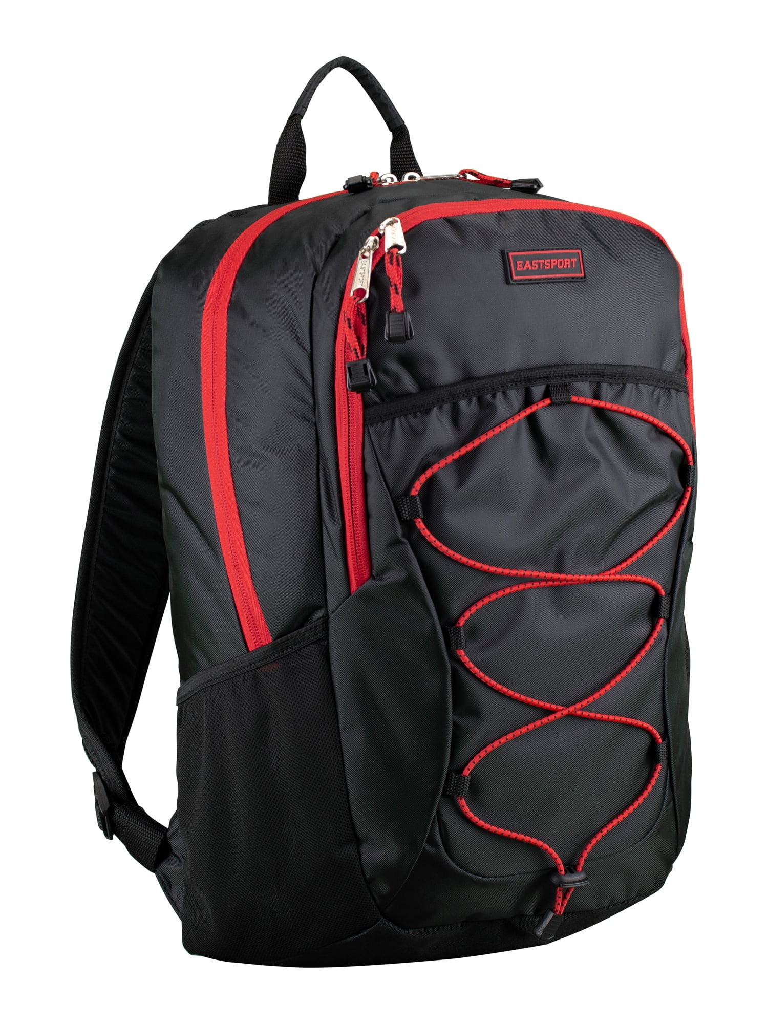 Eastsport Unisex Trailblazer Backpack, Black/Red
