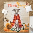 thumbnail image 4 of Happy Thanksgiving Italian Greyhound with Turkey Pumpkins Autumn Vibes Cozy Sherpa Blanket Greyhound Dog Lover Warm Soft Throw Blanket - 12018, 4 of 5