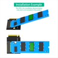 thumbnail image 4 of Para Ally Transfer Board 2230 A 2280 SSD Placa de ExpansióN de Disco Duro para NVME M.2 90 Grados PCIE4.0 Adaptador Convertidor, 4 of 5