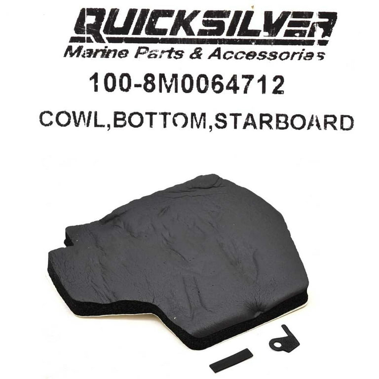 Mercury Boat Bottom Cowling 100-8M0064712 | Black (Starboard 