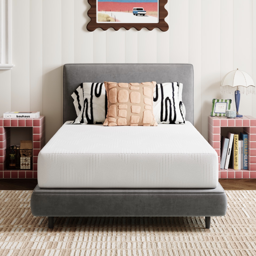 Avenco Victoria 6" Medium Gel Memory Foam Cooling Motion Isolation Mattress, Twin Size