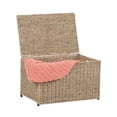 thumbnail image 4 of Household Essentials Wicker Chest, Decorative Seagrass Storage Chest for Home Organization, 4 of 5
