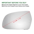 thumbnail image 3 of Reemplazo de cristal de espejo lateral izquierdo Unique Bargains para AUDI A3 2010-2013, AUDI A4 2009-2015, AUDI A5 2011-2017 No. 8K0857535F Asférico Calentado, 3 of 6