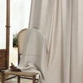 thumbnail image 3 of Jainmy Linen-Look Semi-Sheer Curtains, Back Tab Drapes with Hooks Hooks Living Room Bedroom ,Set of 2 Panels,52x84 inch, Linen, 3 of 10