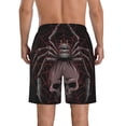 thumbnail image 3 of Disketp Men'S Swim Trunks Hawaiian Breathable Surf Beach Swimsuits Mesh Lining Beach Shorts With Pockets-Spider With Skull, 3 of 9