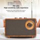 thumbnail image 4 of Retro FM-radio Bärbar Trä Bluetooth-radio Bas Högtalare Handsfree Mp3-spelare Support USB/tf Bil, 4 of 5