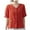 Orange, variant on Summer Plus Size Shirts for Womens Cotton and Linen Spring Printed Casual Loose T-Shirt Short Sleeve V-Neck Embroidery Button Tops Cotton And Linen Blouse Gifts for Womens